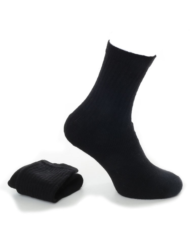 Alpaca Socks With Cushioned Sole Black in Alpaca Clothing Co Range